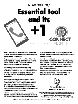 current Reporter Base ad in the Journal of Court Reporting
