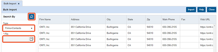 bulk import data