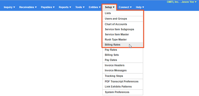 billing rates