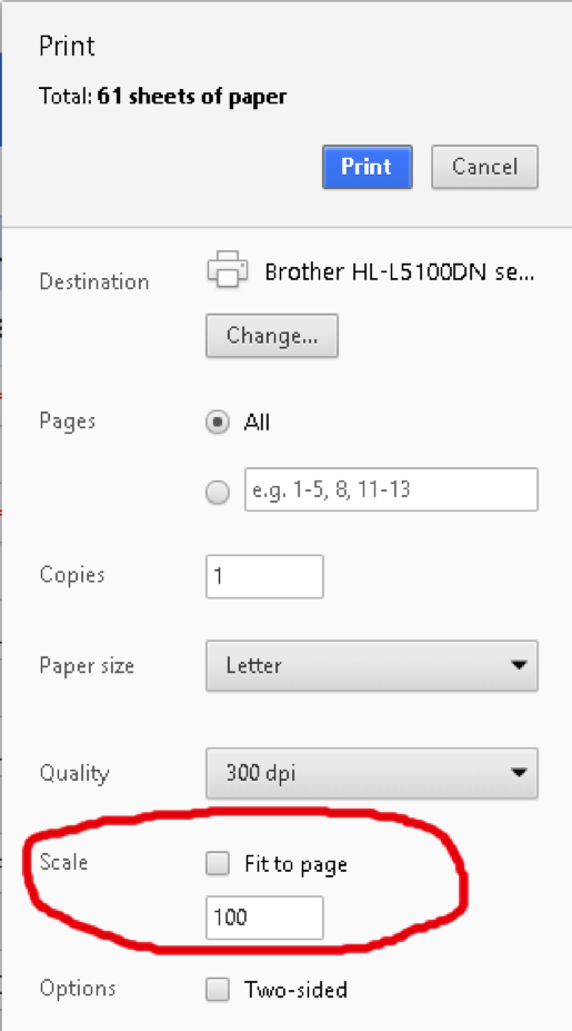 broswer print menu