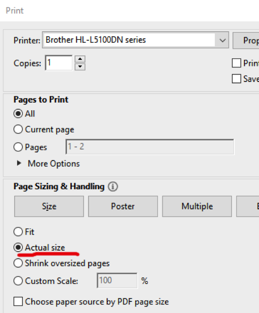 acrobat print menu